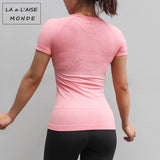 Short Sleeve Seamless Compression Workout Top