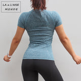 Short Sleeve Seamless Compression Workout Top