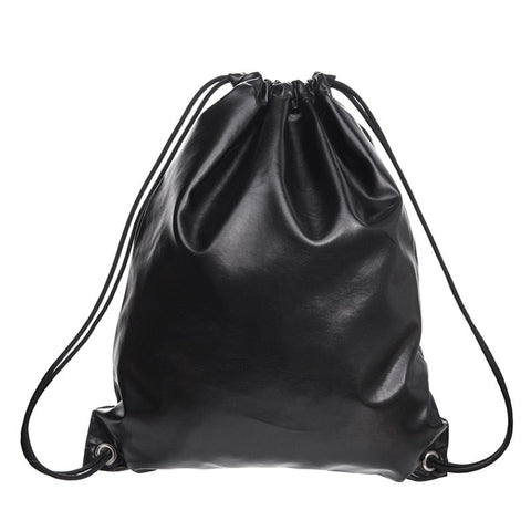 Glossy Leather Sports Backpack