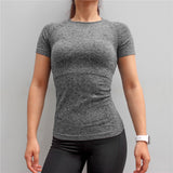 Short Sleeve Seamless Compression Workout Top