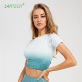 Ombre Colour Compression Workout Top