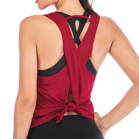 Dry Fit Backless Workout Top