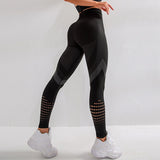 Striped Pattern Crossfit Bodybuilding Compression Tights