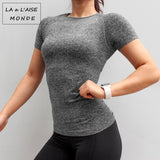 Short Sleeve Seamless Compression Workout Top