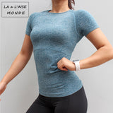 Short Sleeve Seamless Compression Workout Top