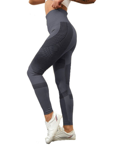 High Waist Mesh Pacthwork Bodybuilding Compression Tights