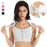 Shockproof Front Zipper Sports Bra