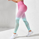 Seamless Hollow Out Gym Leggings