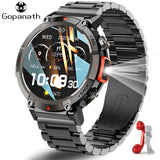 Outdoor Smart Watch Men With Flashlight